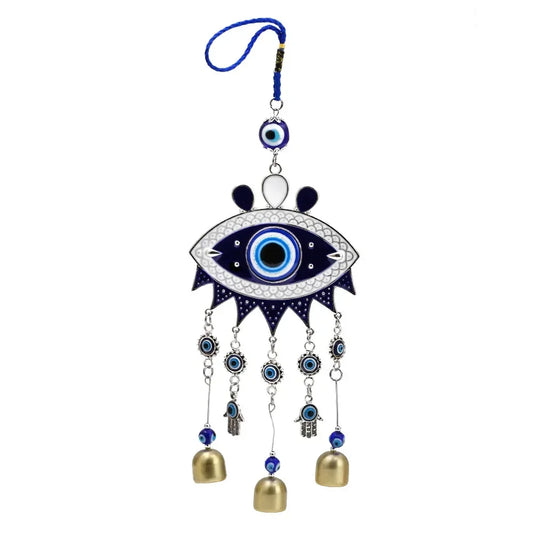Hemasa Blue Evil Eye Wind Chimes Wall Hanging Decor Birthday Gift   Decoration  Farmhouse Oranament Boho Home Decor