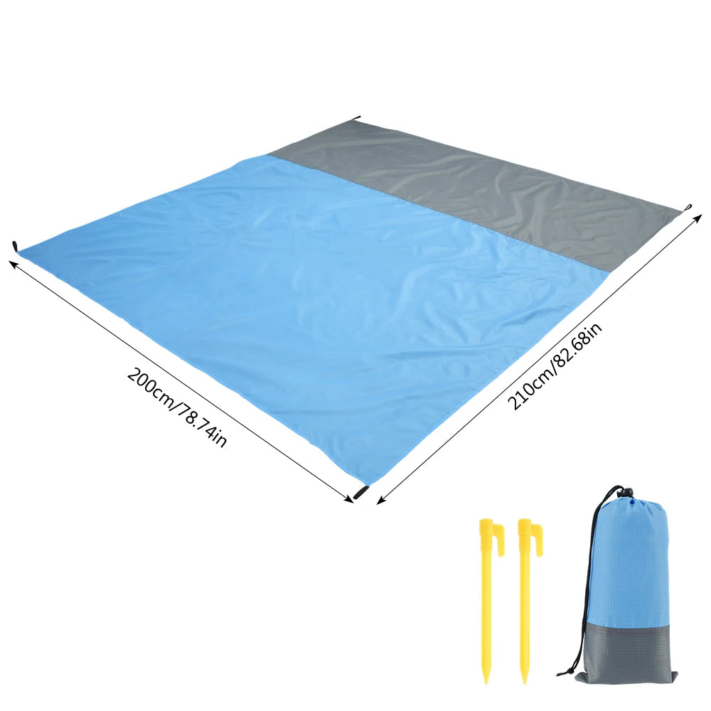 Tejesa Beach Mat Outdoor Camping Mat Waterproof Beach Blanket Large Floor Mat for Home Outside Travel Rug Camping Tent Mat Picnic Rug