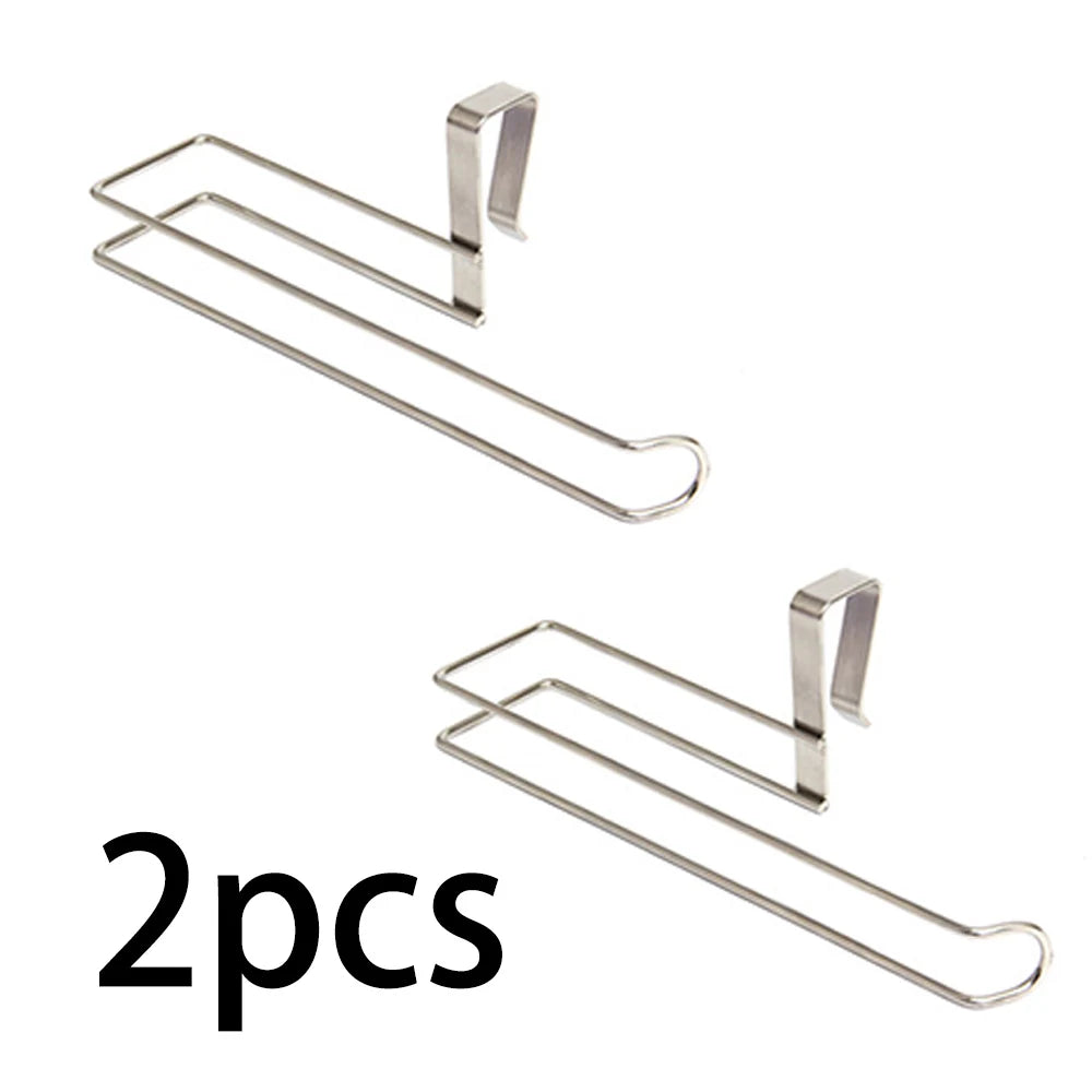 Tejesa Kitchen paper towel holder Stainless steel nail free punch free wall mounted metal toilet roll holder