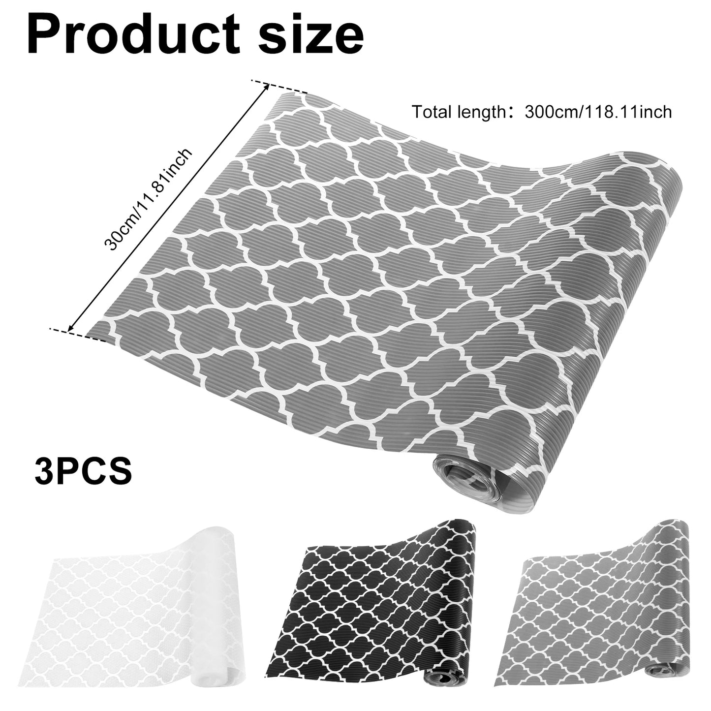 Tejesa Cabinet Mat Drawer Refrigerator Shelf Liner Waterproof Mat Environmentally Cupboard Cover Placemats Table Pad Non-Adhesive