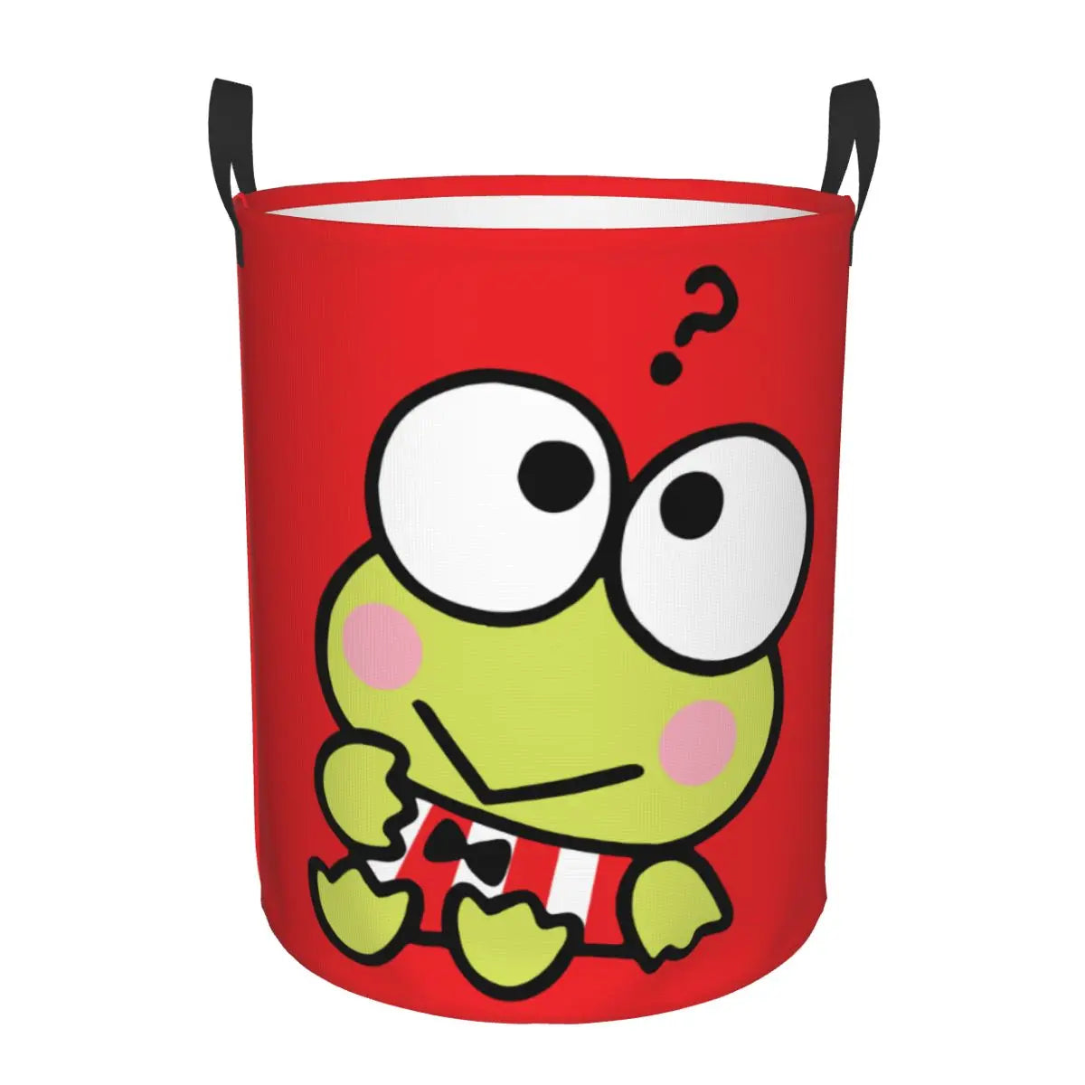 Tejesa Laundry Basket Foldable Large Capacity Clothes Storage Bin Big -eyed Frog Anime Baby Hamper