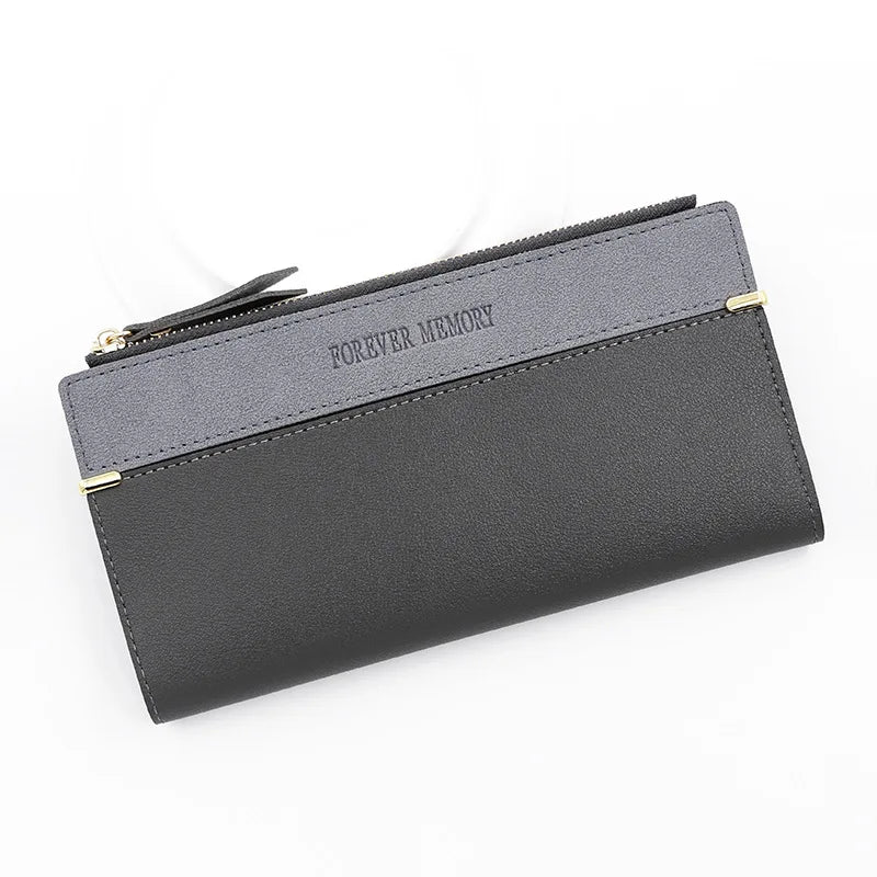Tejesa Women Long Wallets Handbag Zipper Coin Pocket Female Purse Photo Holder Credit Card Holder Women's Clutch Wallet