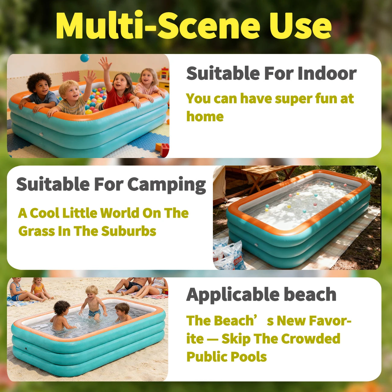 Tejesa  Family Inflatable Swimming Pool/ Suitable For Large Swimming Pools For Backyard And Lawn Parties