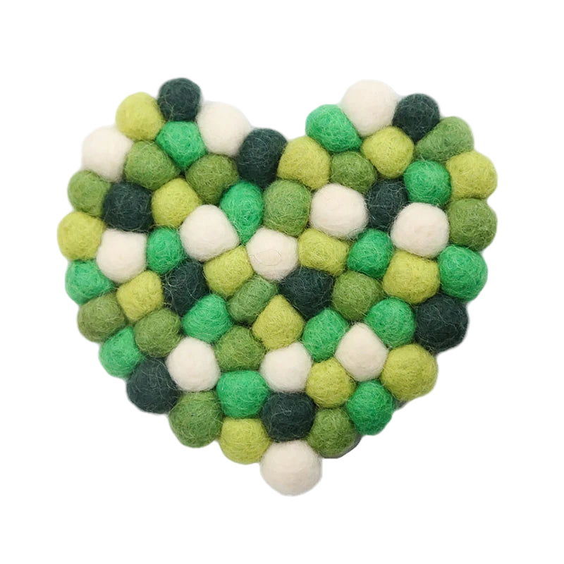 Hemasa Wool Felt Ball Coaster Cup Coaster(Set of 4)