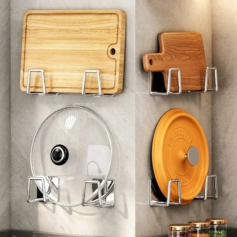Hemasa  1/3/6pcs Stainless Steel Sink Sponge Rack For Sponge Steel Wire Ball Draining Paste The Inner Wall Of The Sink Kitchen Supplies