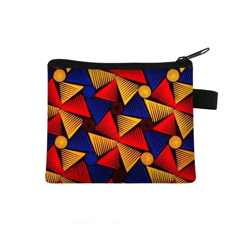 Tejesa Geometric Design Portable Card Bag Coin Key Storage Bags Hand Bag Small Square Bag Coin Purse Pochette Sac Billetera Wallet