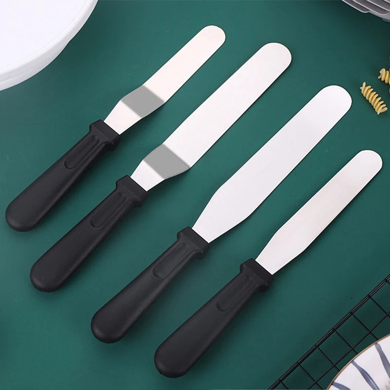 Tejesa 27cm Stainless Steel Cream Spatula Icing Smoother Frosting Knife /Cake Decorating Cake Butter Baking Kitchen Accessories