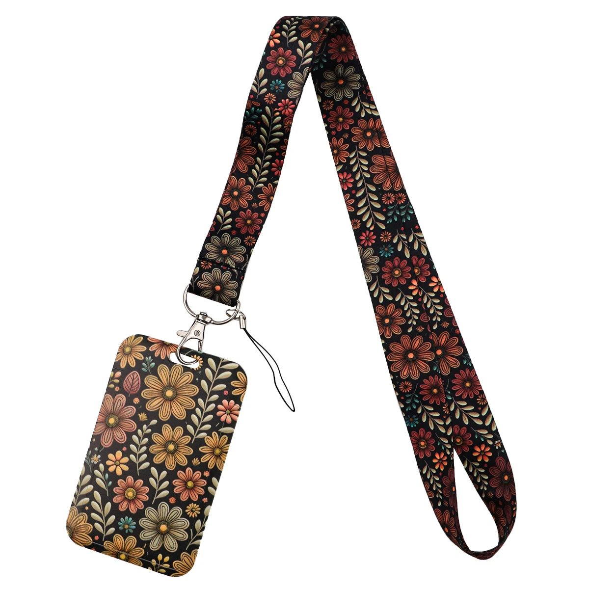 Tejesa Beautiful Flowers  Colorful Lanyards for Keys Neck Strap ID Card Gym Phone Straps DIY Hang Rope Lariat Keyrings