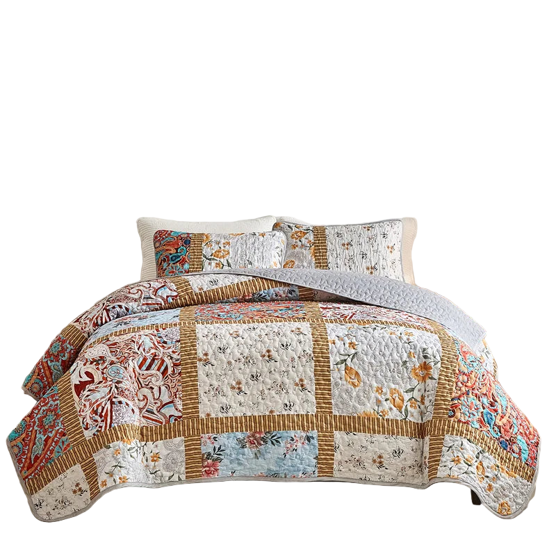 Tejesa Lightweight Bed Coverlets for All Seasons/ Soft Bedspreads Queen Quilt Bedding Set with Pillow Shams, Quilt Queen King Coverlet