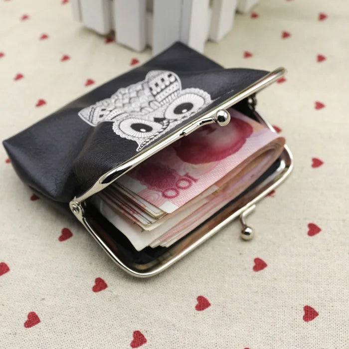 Hemasa Lovely Owl Pattern Printing Hasp Small Wallets 1PCS Hot Selling Wallet Women Purse Girl Cute Coin Purse Wallet