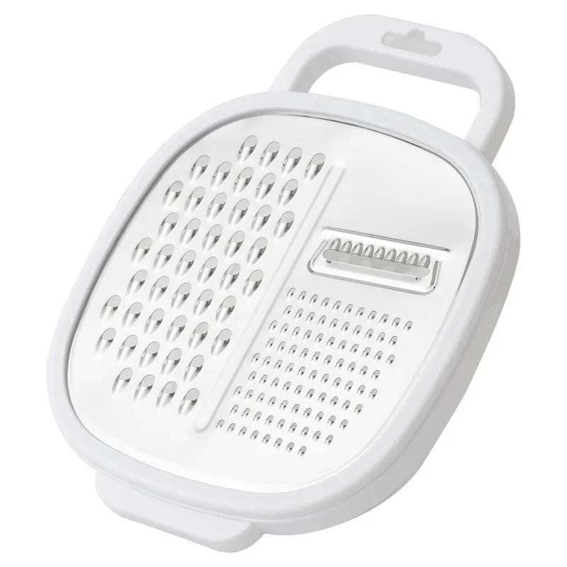 Hemasa  Stainless Steel Cheese Grater and Peeler Set with Container and Lid / Multi-Functional Kitchen Utensil Kit for Vegetables
