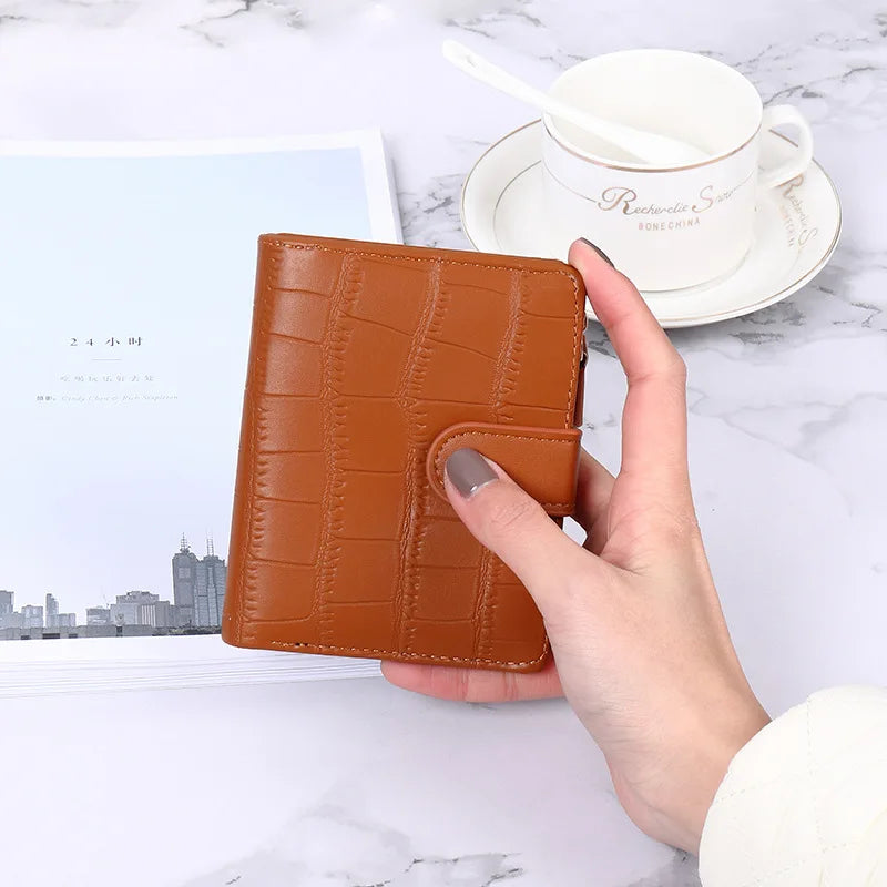 Stone Pattern Small Wallets for Women PU Leather Coin Purse Card Holder Wallet Ladies Fashion Purses Card Holder кошелек женский