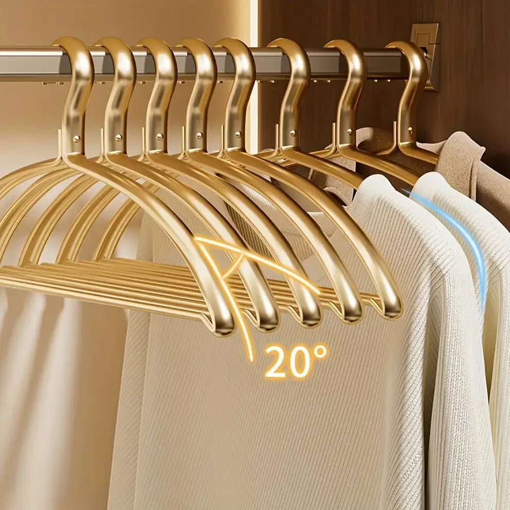Tejesa Clothes Hangers Metal Smooth Surface Shirt Dress Hanger/Coat Hangers/Gold Aluminum Suit Hangers