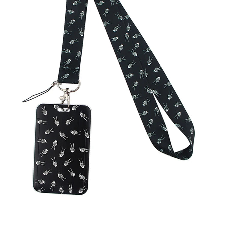 Dentist Doctor Nurse Cartoon Credential Neck Strap Lanyards Keychain ID Card Pass Hang Rope Lariat Key Chain Ring Badge Holder