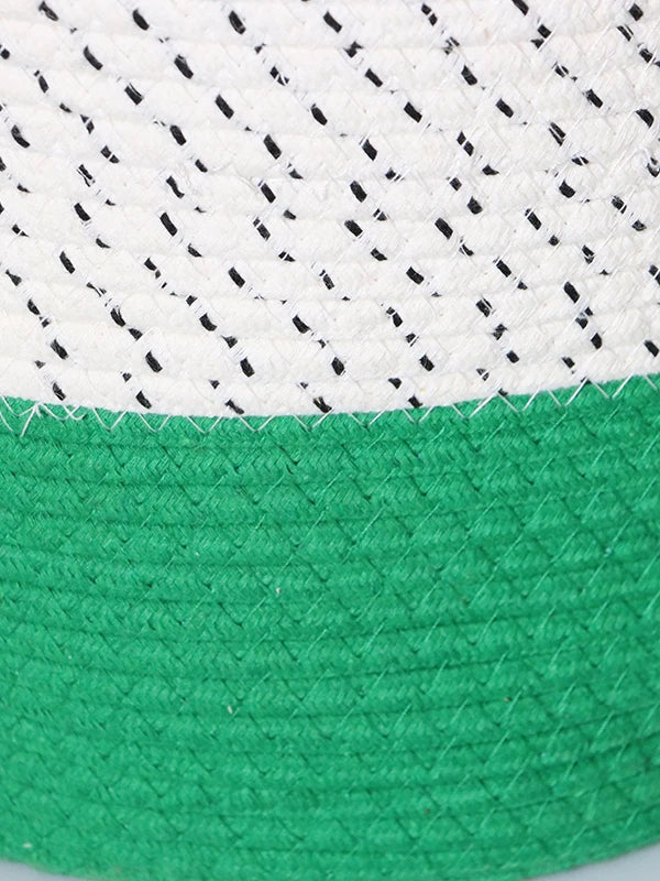 Tejesa  Cotton Rope Faion Color Blo Design Woven Laundry Clothes Storage Basket Home Batoom Use Dir Clothes Basket