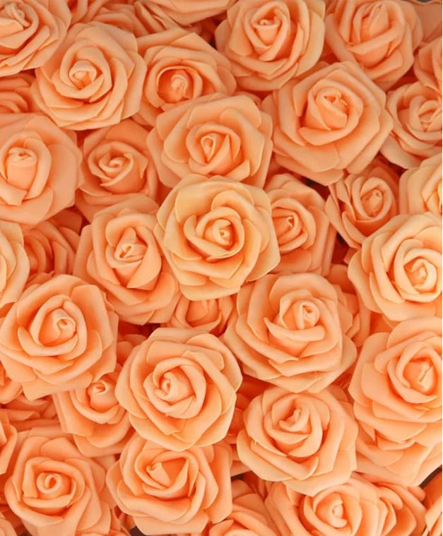 10/20/50Pcs Artificial Foam Rose Flowers PE Fake Flower for Home Room Dceor Wedding Party Halloween Thanksgiving Christmas Decor
