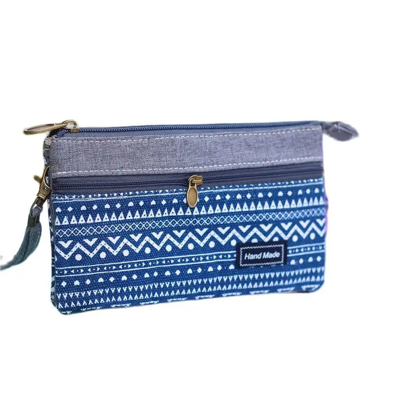 Hemasa Women's Cotton Long Organizer Wallet Ladies Coin Purse Female Clutch Small Phone Pouch Money Bag for Children / Kids/ Girls