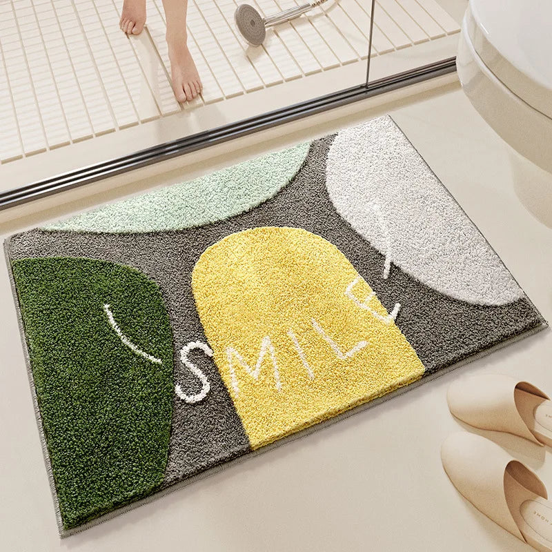 Hemasa Ultra-Plush Anti-Slip Bath Mat 8x Water Absorption, Quick Dry, Anti-Bacterial, 200% Plush, Safe for Kids Elders, 0 Formaldehyde