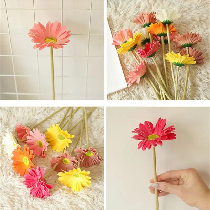 Hemasa 4 Head Artificial Flowers Bouquet Poppy Flowers For Home Decor Garden Party Wedding Decoration Diy Accessories