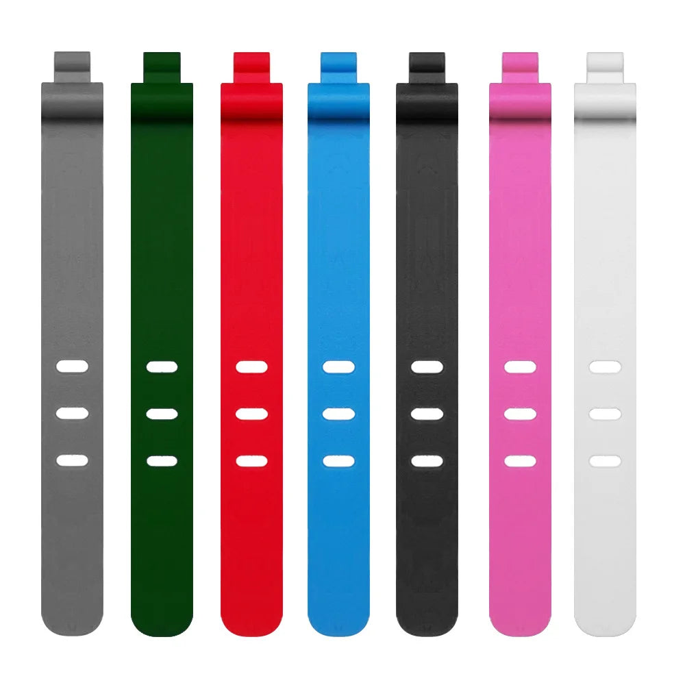 1-20PCS Silicone Cable Winder Organizer Clips Phone Charging Wire Cord Management Buckle Straps Earphone Line Storge Holder Clip