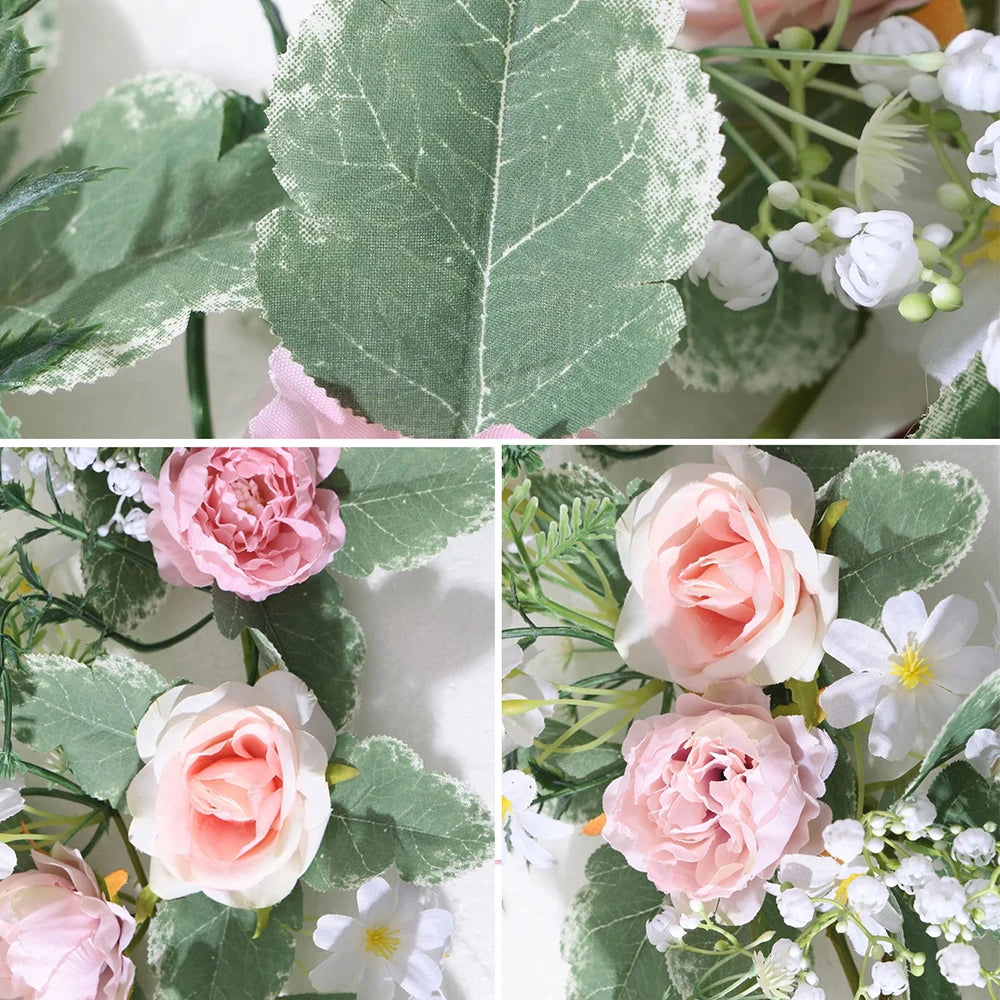 Tejesa Artificial Rose Flower Vine 175cm Peony Daisy Floral Garlands for Wedding Party Decor Outdoor Table Centerpiece Valentine Day