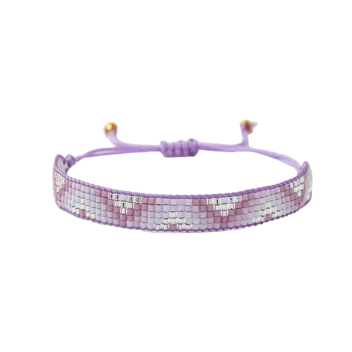 Tejesa Miyuki Seed Beaded Bracelet Adjustable Rope Chain Charm Bracelet for Women/ Girls
