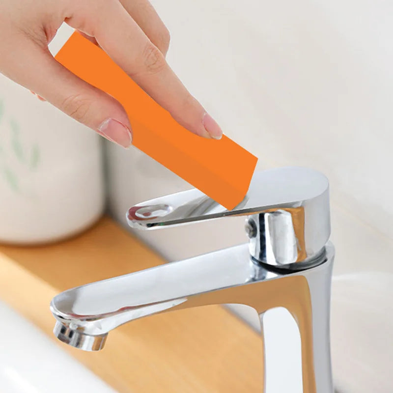 Hemasa  4Pcs Easy Limescale Eraser Rubber Household Kitchen Cleaning Tools Kitchen Toilet Rust Brush Bathroom Glass Rust Remover