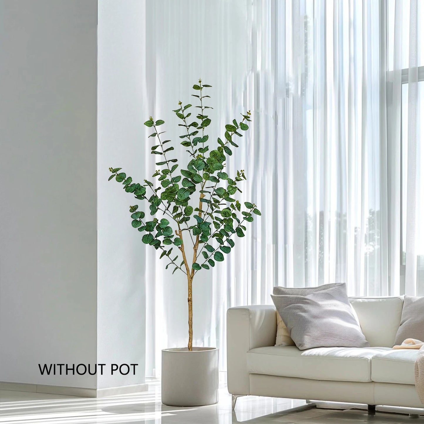 140-165CM Artificial Eucalyptus Plant banyan tree Branch morden house indoor bougainvillea fake plant for home garden Room decor
