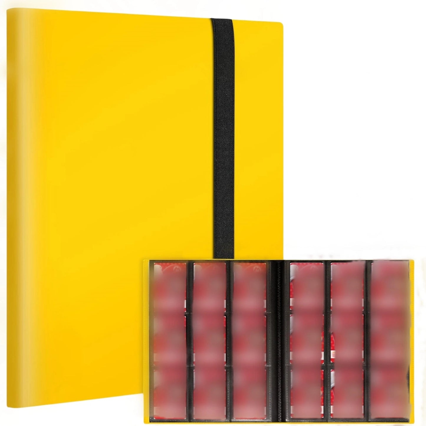 Hemasa 9 Pocket  Card AlbAum Folder - 360 Side Loading Pocket Binder for Game Cards & Sports Cards