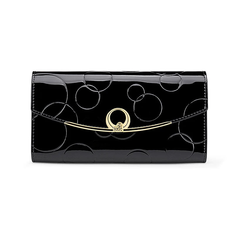 Heamsa s Wallet  Long Purse for Women with Cell Phone Pocket /Luxury Designer Leather Wallet