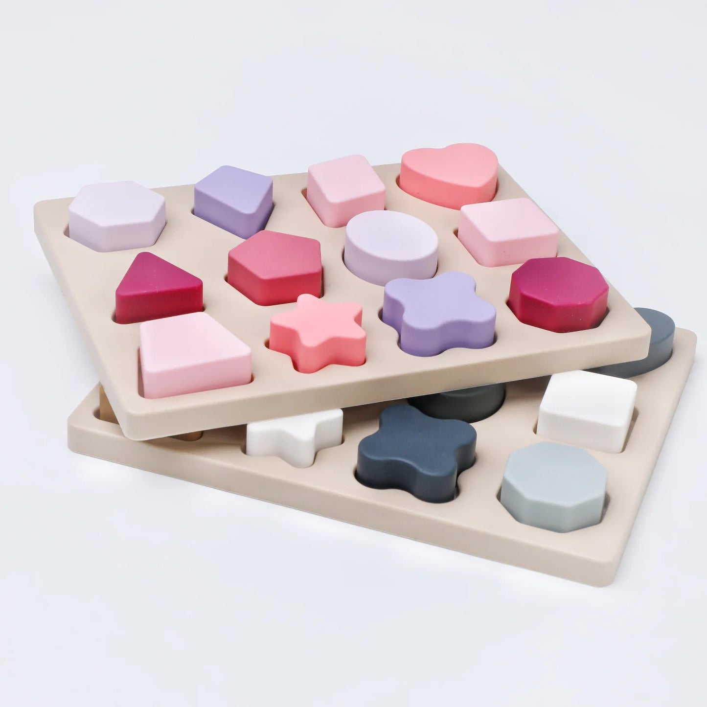 Bitable Silicone Puzzle Montessori Toys for Baby Kids Geometry Shape Matching Games Children Early Educational Toys 1 2 3years
