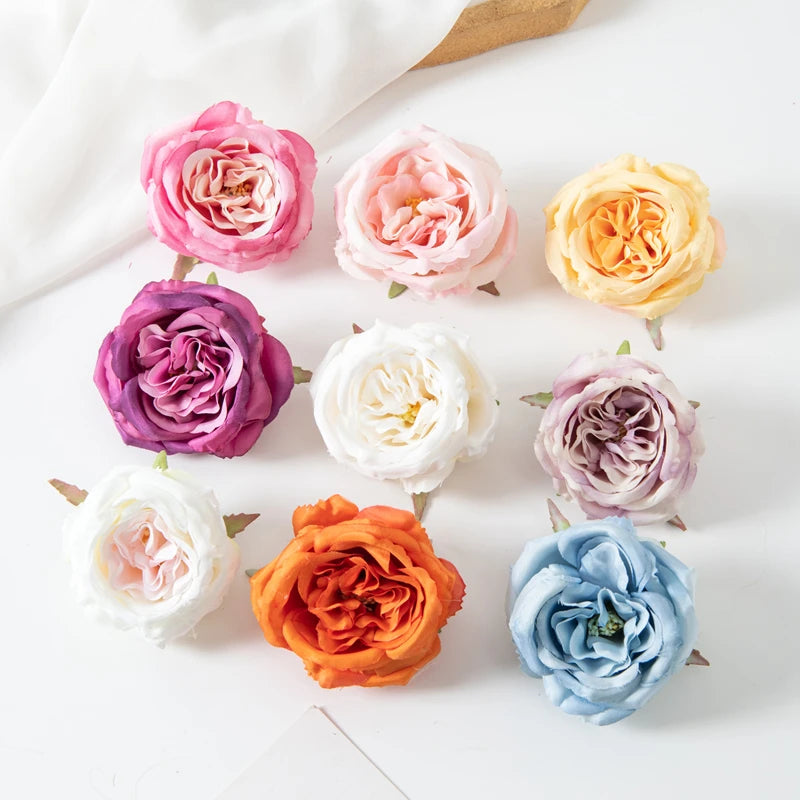 Artificial Flowers Silk Peony Home vase table Party Wedding Decoration Outdoor Garden Christmas Wreaths Flower Wall Scrapbooking