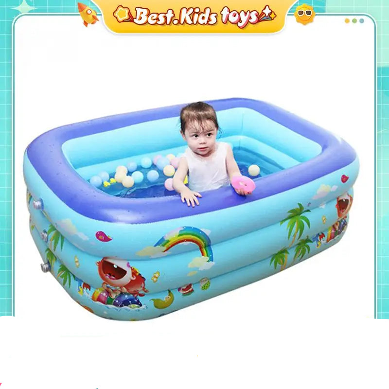 Hemasa Mini Baby Inflatable Swimming Pool / Children's Rectangle Fold Pool