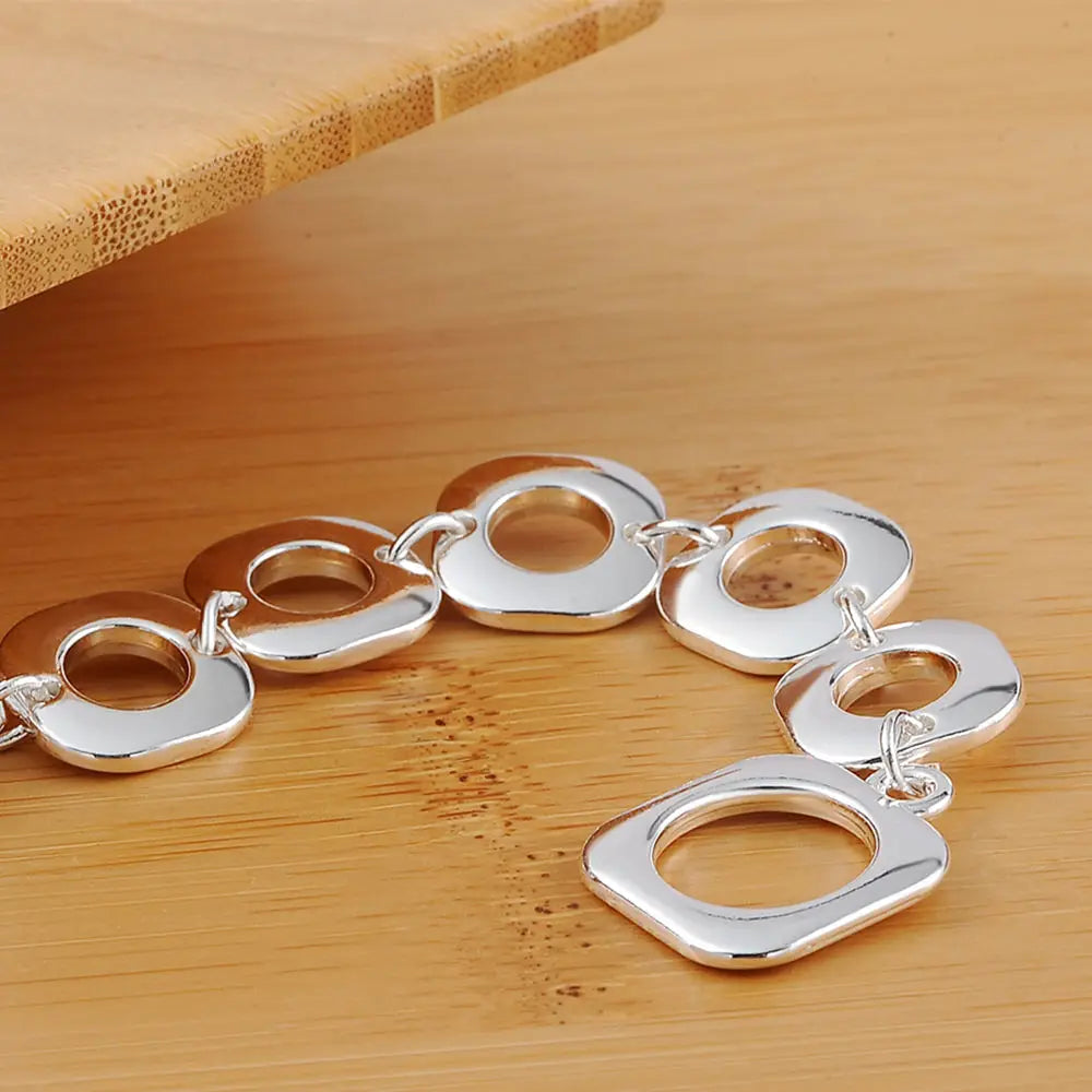 Hemasa  925 Sterling Silver Bracelets  for women /girls
