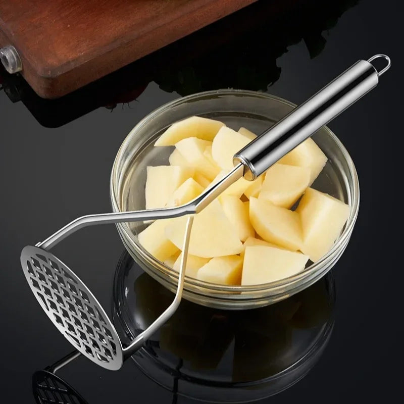 Hemasa 2pcs Kitchen Gadget Creative Mud Press Masher Puree Juice Maker Stainless Steel Potatoes Crusher Pusher Fruit Tools Cocina Cozinha