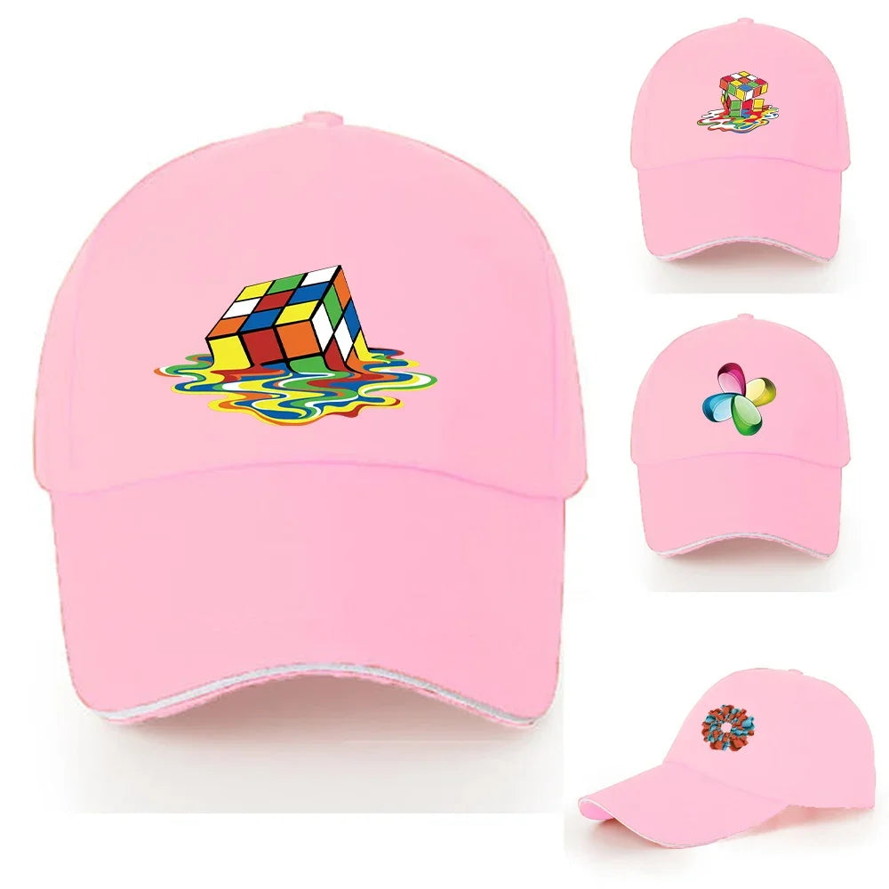 Baseball Caps Women Walking Visors Hat Autumn Outdoor Hats Unisex Adjustable Cotton Summer Sun Visors 3D Series Print Cap