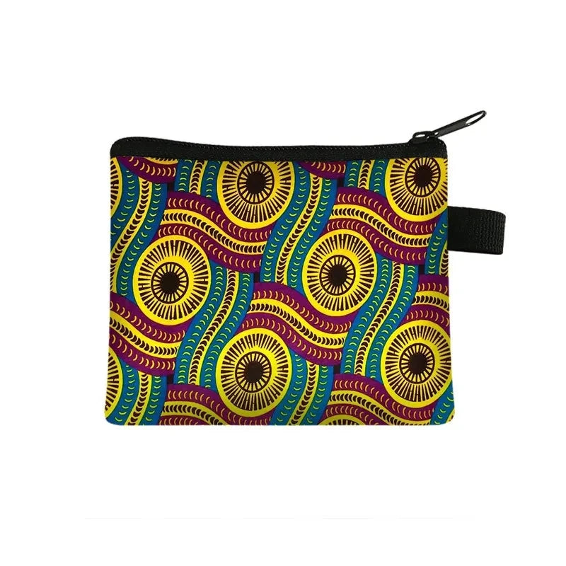Tejesa Geometric Design Portable Card Bag Coin Key Storage Bags Hand Bag Small Square Bag Coin Purse Pochette Sac Billetera Wallet