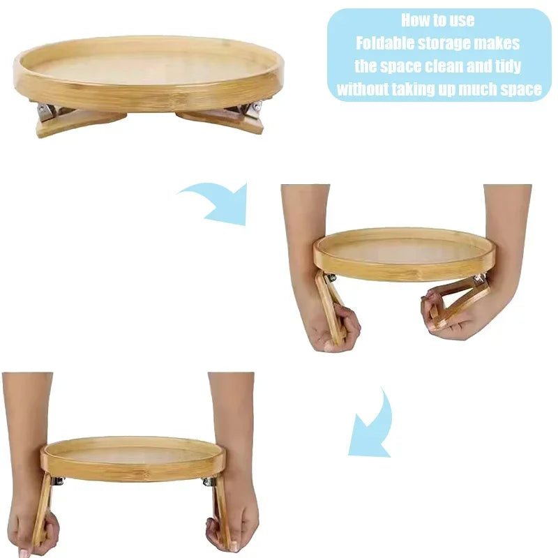 Grab Sofa Tray Sofa Armrests Folding Tray Multi-functional Lazy Tray Fruit Grab Sofa Tray