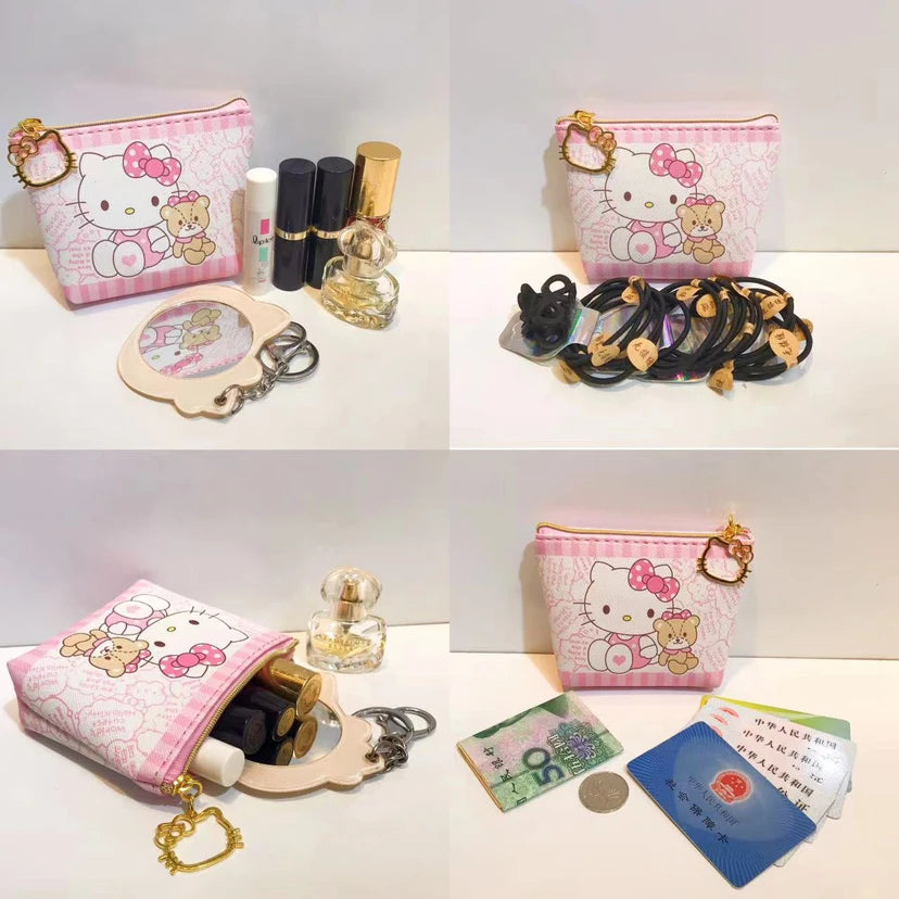 Tejesa Random  Hello Kitty Small Wallet/ Girl Wallet Kawaii Purses Cute Kid Birthday Gift