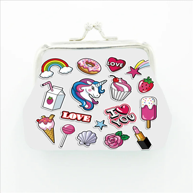 Hemasa Unicorn Coin Purses Holder Women  /Mini Change Wallets Girl Money Bag Coin Bag