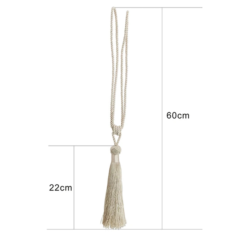 European Style Curtain Clip Holders Tieback Buckle Clips Curtain Straps Rayon Tassels Curtain Accessories Home Window Decor