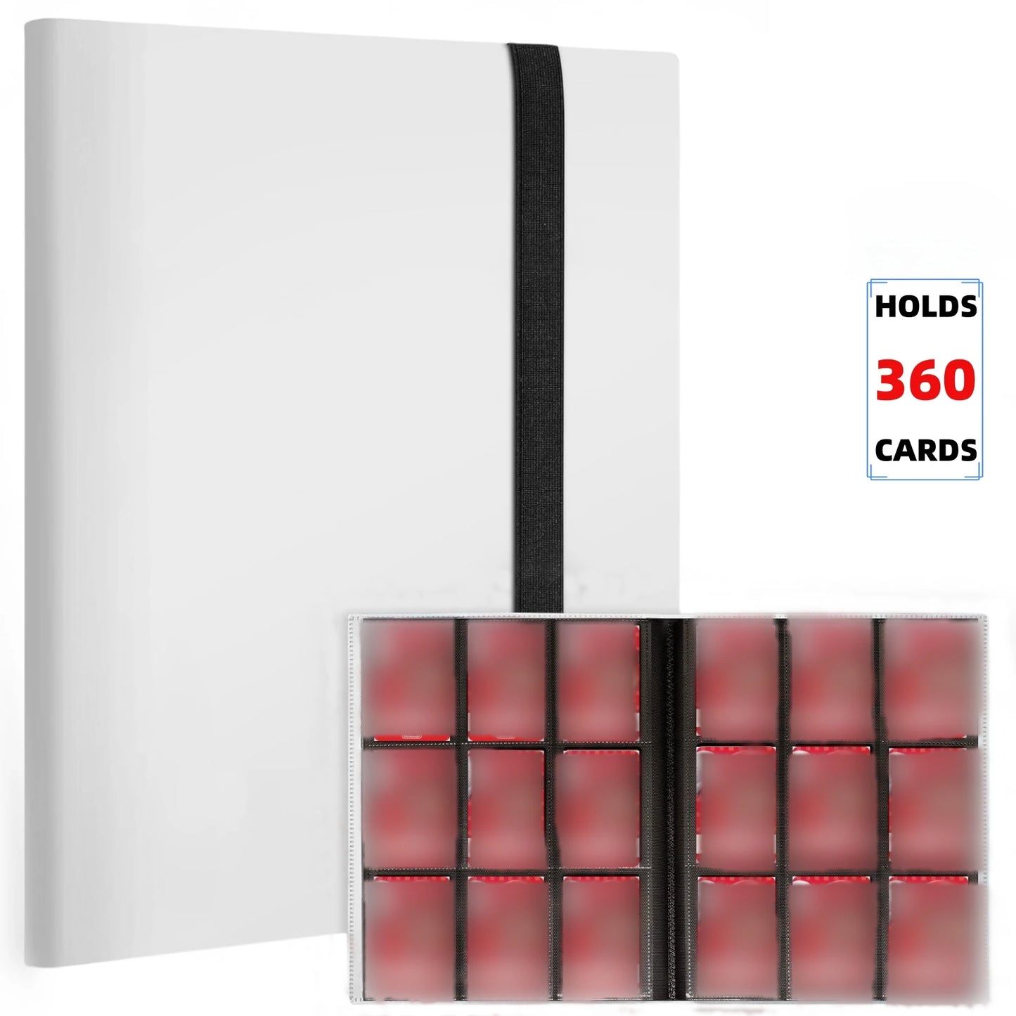 Hemasa 9 Pocket  Card AlbAum Folder - 360 Side Loading Pocket Binder for Game Cards & Sports Cards