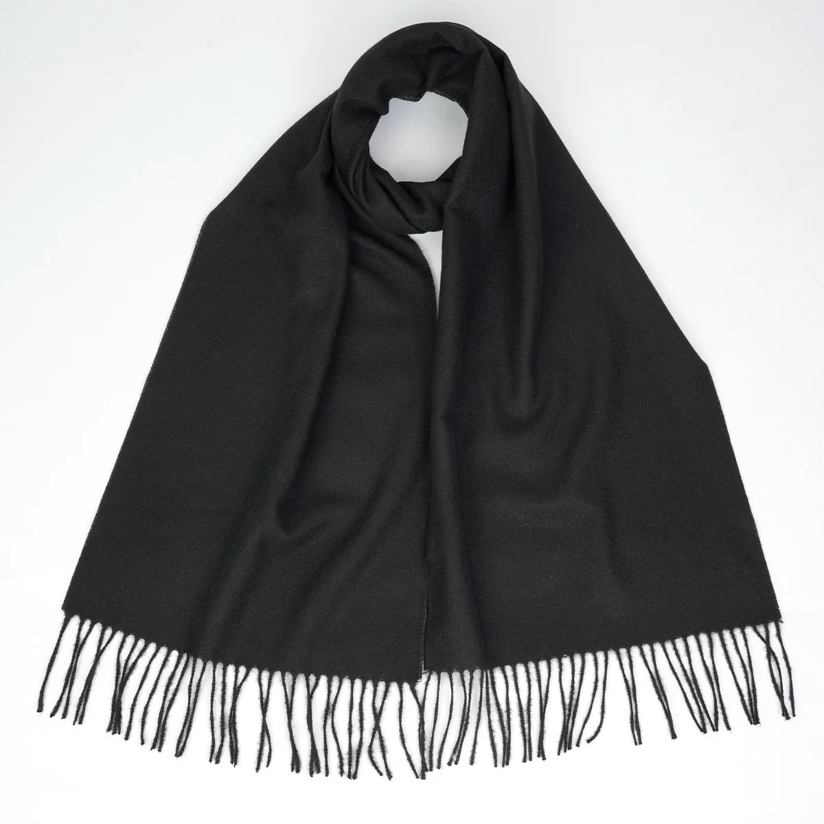 A men's solid color imitation cashmere scarf, warm and soft long scarf shawl, winter fashion scarf