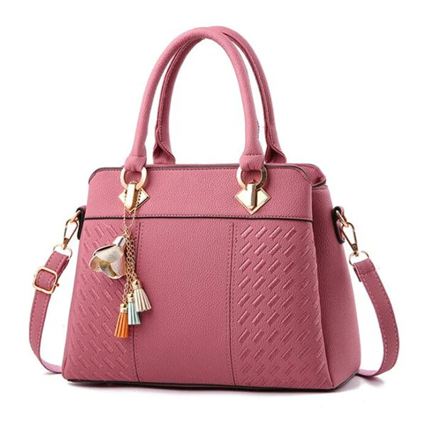 Hemasa Crossbody Bag  and handbag with tassel hanging Large Capacity Female Shoulder Bags Embroidery Tote