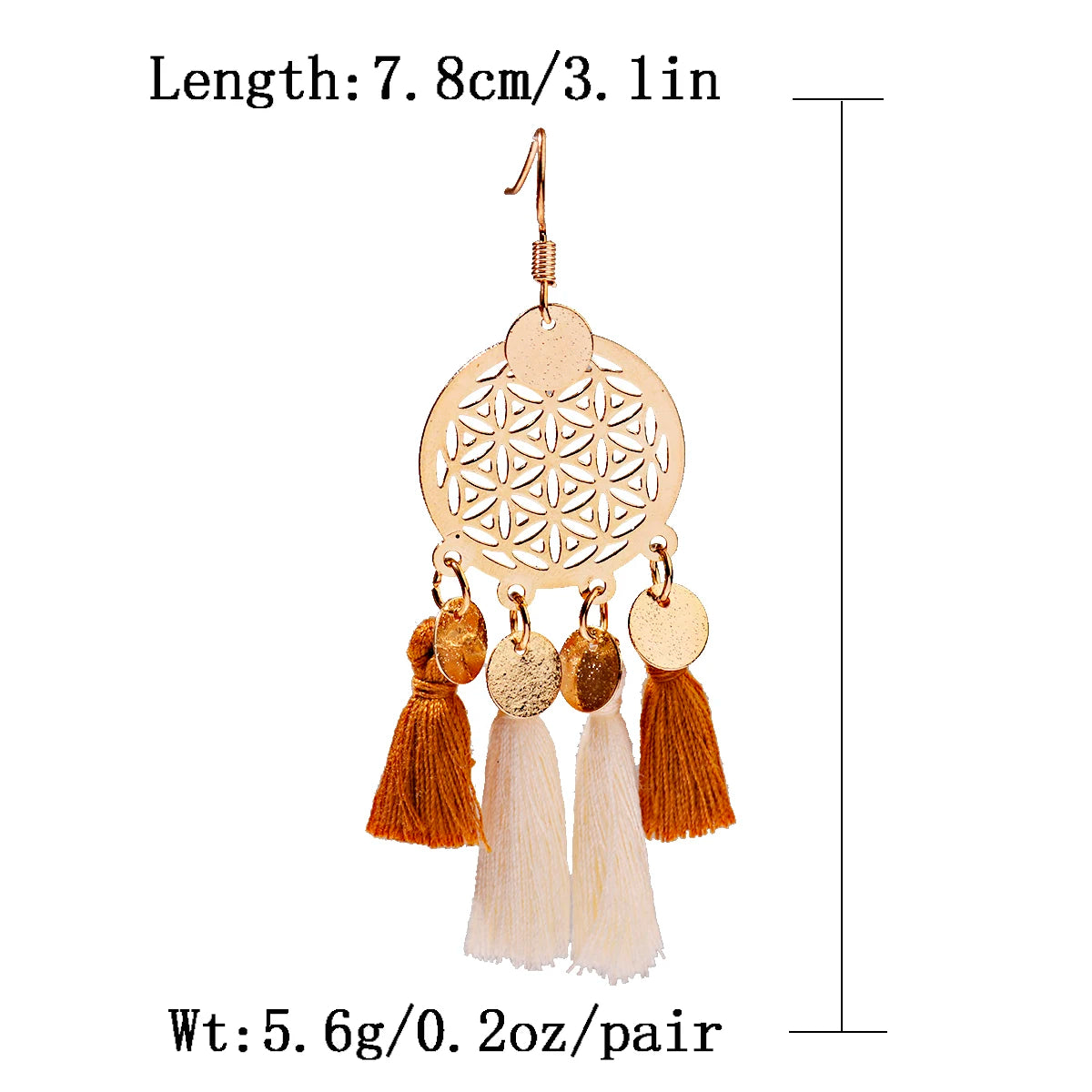Hemasa Bohemia Vintage Tassel Earrings For Women Fashion Dream Catcher Long Tassel Earrings 2023 Summer Wedding Party Jewelry Gift