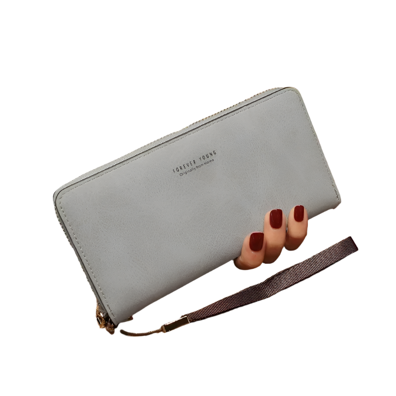 Hemasa Women Long Wallet Casual Pu Leather Multi-purpose Mobile Phone