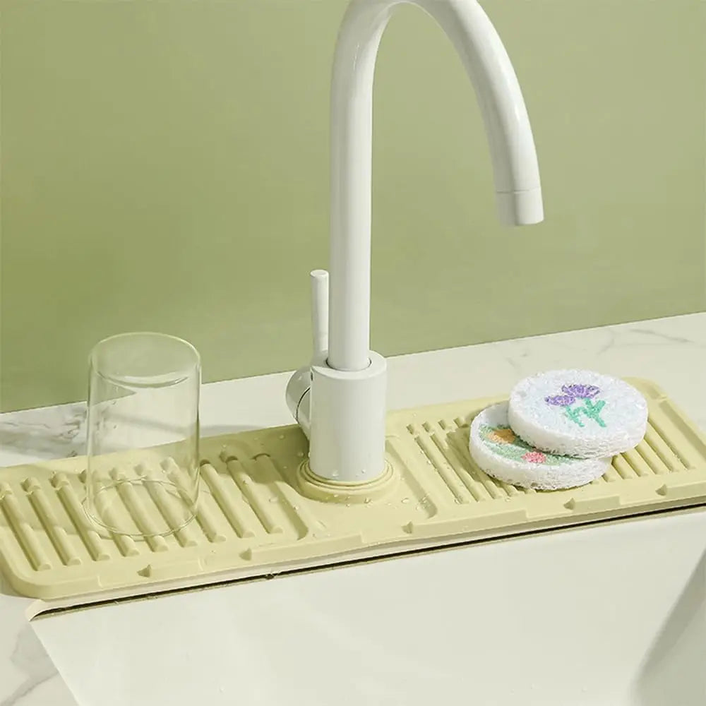 Hemasa Sink  Mat for Kitchen Sink Splash Guard Silicone Draining Mat / Sink Tray for Drain Rack
