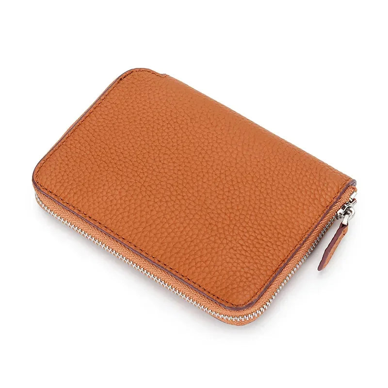 Tejesa  Genuine Leather Card Wallets Women Credit Card Holders Women Coin&ID Holder Female Organizer Business Card Holder