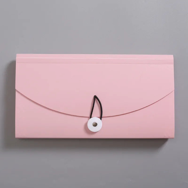 Hemasa PP File Folder Document Bag Receipt File Expanding Wallet Bill Folder 13 Pockets Card Ticket Holder Organizer Office Supplies