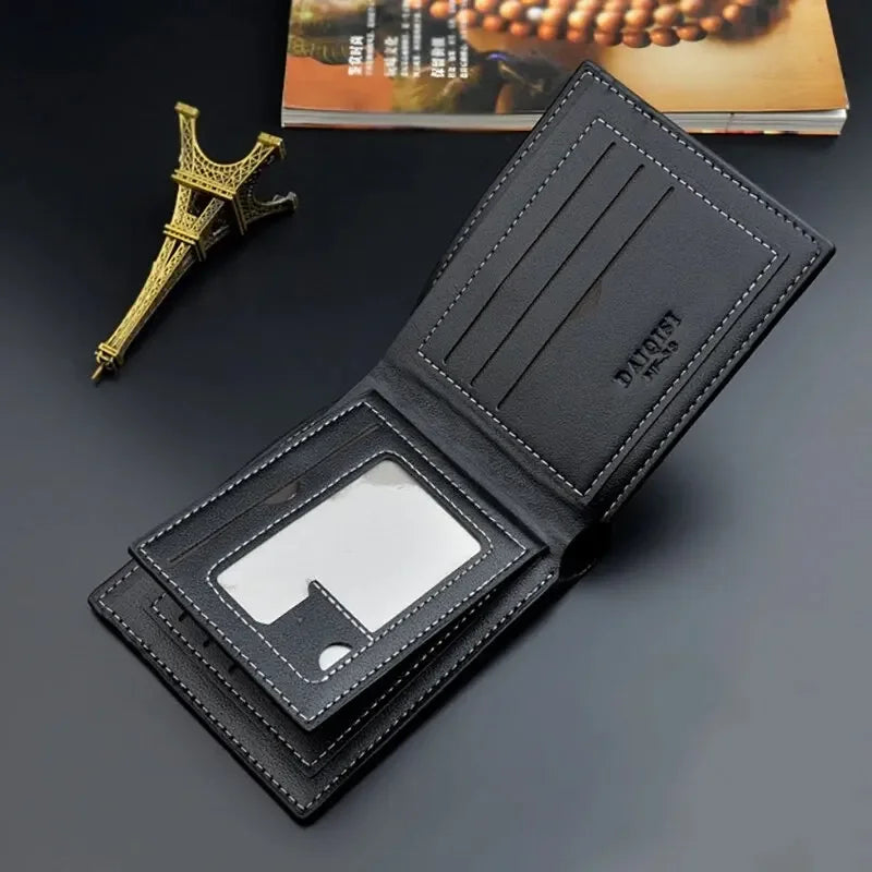 Wallet With Multiple Card Slots Short Wallet Thin Style Soft Slim Card Holder Zipper Coin Pocket Mens Wallet Holder Purses